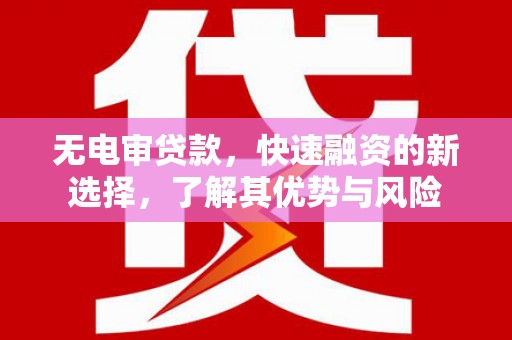 万源无电审贷款，快速融资的新选择，了解其优势与风险