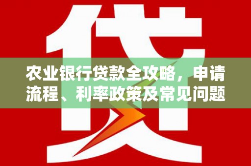 万源农业银行贷款全攻略，申请流程、利率政策及常见问题解析