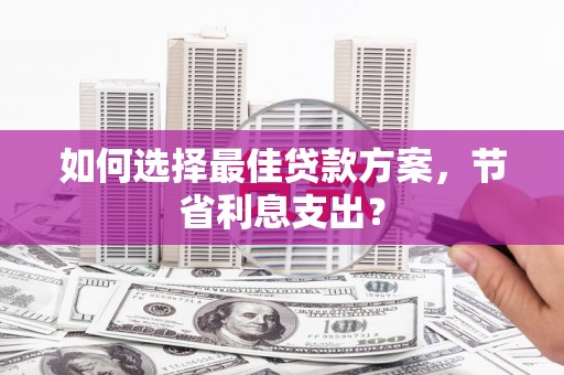 万源如何选择最佳贷款方案，节省利息支出？