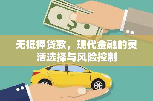 万源无抵押贷款，现代金融的灵活选择与风险控制