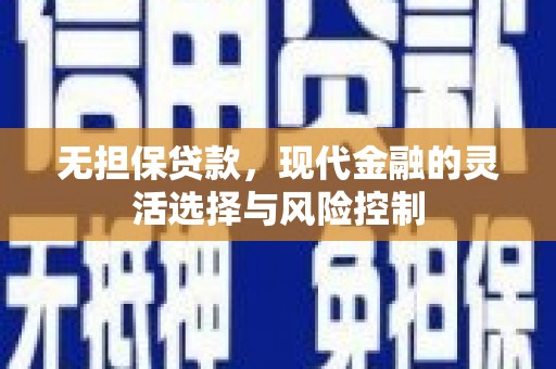 万源无担保贷款，现代金融的灵活选择与风险控制