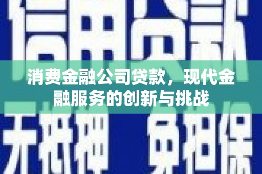 万源消费金融公司贷款，现代金融服务的创新与挑战