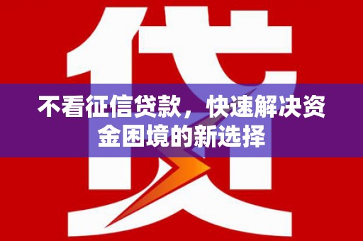 万源不看征信贷款，快速解决资金困境的新选择