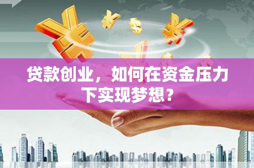 万源贷款创业，如何在资金压力下实现梦想？