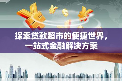 万源探索贷款超市的便捷世界，一站式金融解决方案