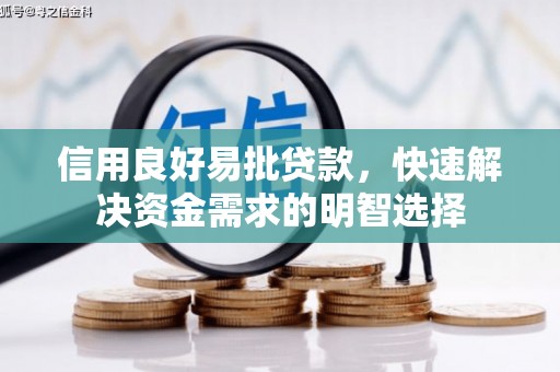 万源信用良好易批贷款，快速解决资金需求的明智选择