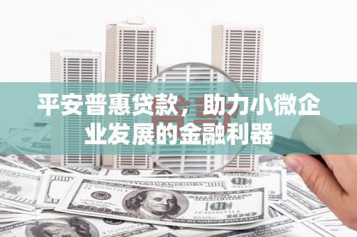 万源平安普惠贷款，助力小微企业发展的金融利器