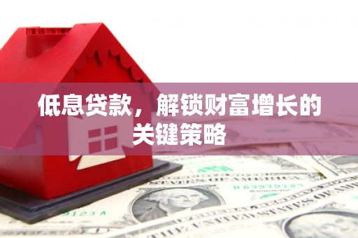 万源低息贷款，解锁财富增长的关键策略