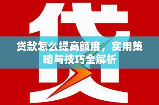 万源贷款怎么提高额度，实用策略与技巧全解析