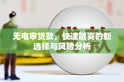 万源无电审贷款，快速融资的新选择与风险分析