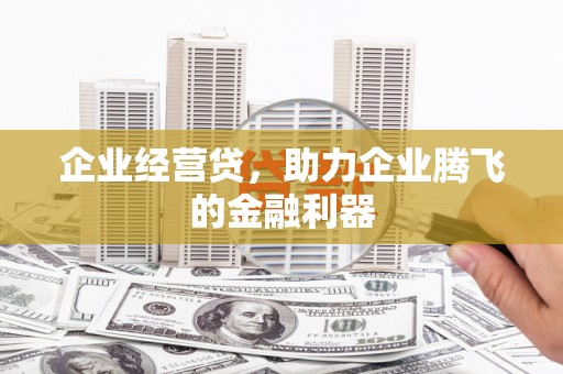 万源企业经营贷，助力企业腾飞的金融利器