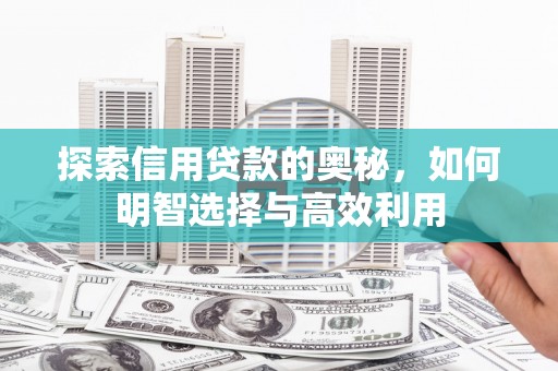 万源探索信用贷款的奥秘，如何明智选择与高效利用