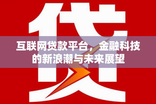 万源互联网贷款平台，金融科技的新浪潮与未来展望