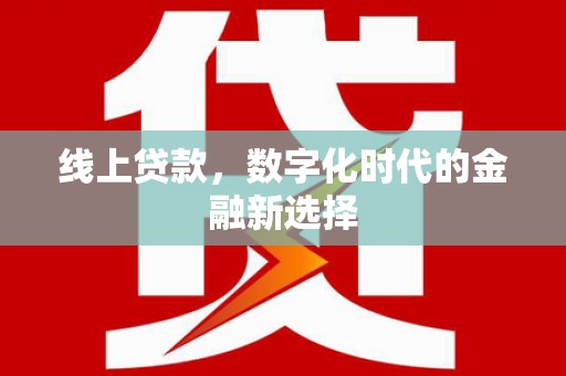 万源线上贷款，数字化时代的金融新选择