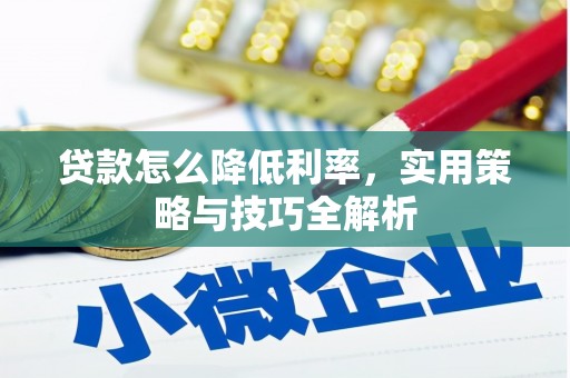 万源贷款怎么降低利率，实用策略与技巧全解析
