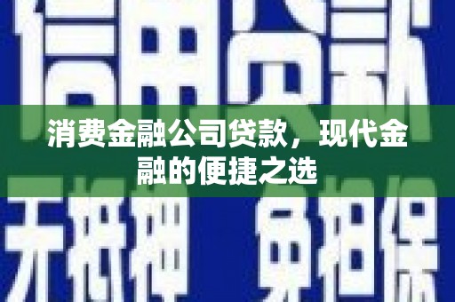 万源消费金融公司贷款，现代金融的便捷之选