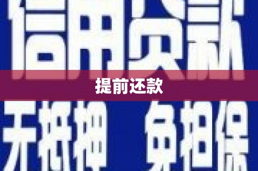 万源提前还款