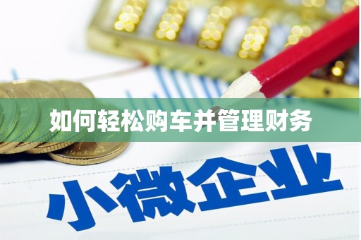 万源如何轻松购车并管理财务