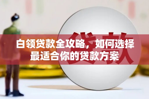 万源白领贷款全攻略，如何选择最适合你的贷款方案